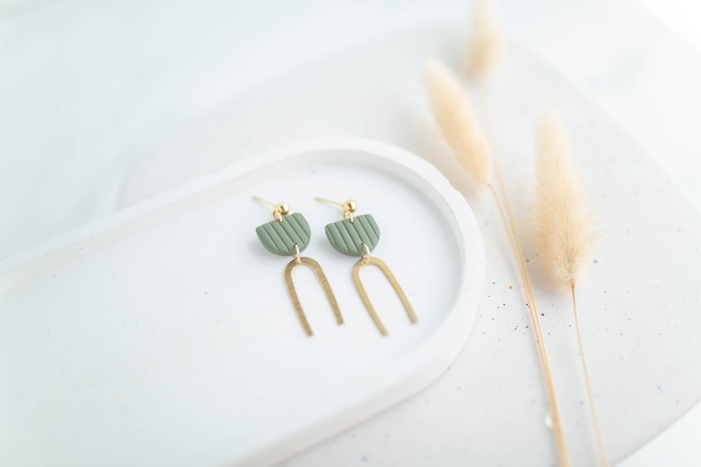 Clay Earrings | Mini Arch Dangles | Autumn Edit