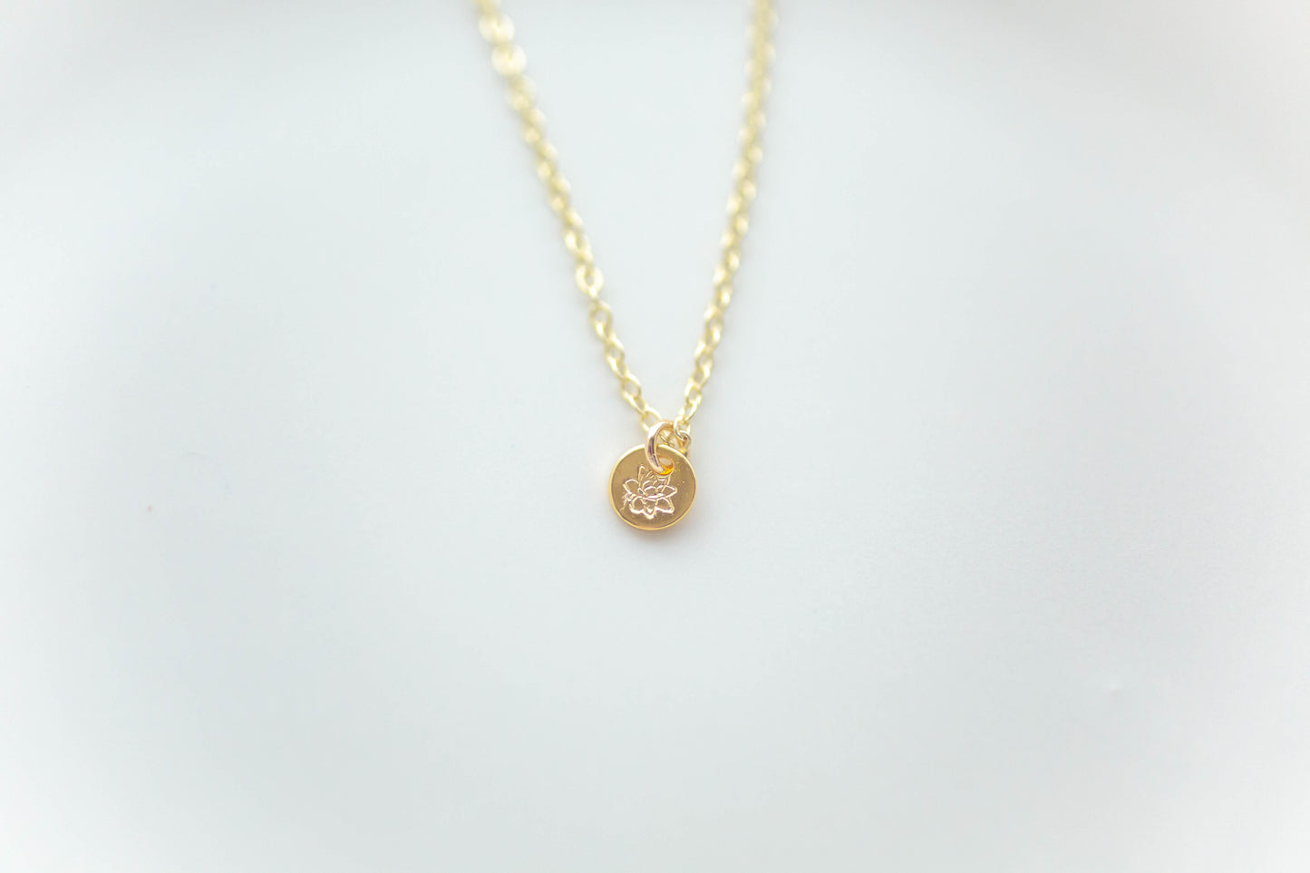 Stamped Jewelry | Dainty Birth Flower Necklace | Mother's Day Collection