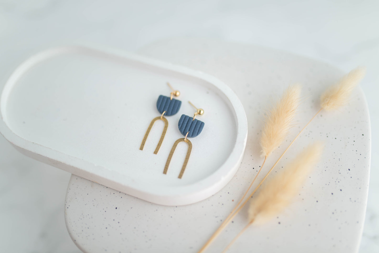 Clay Earrings | Mini Arch Dangles | Autumn Edit