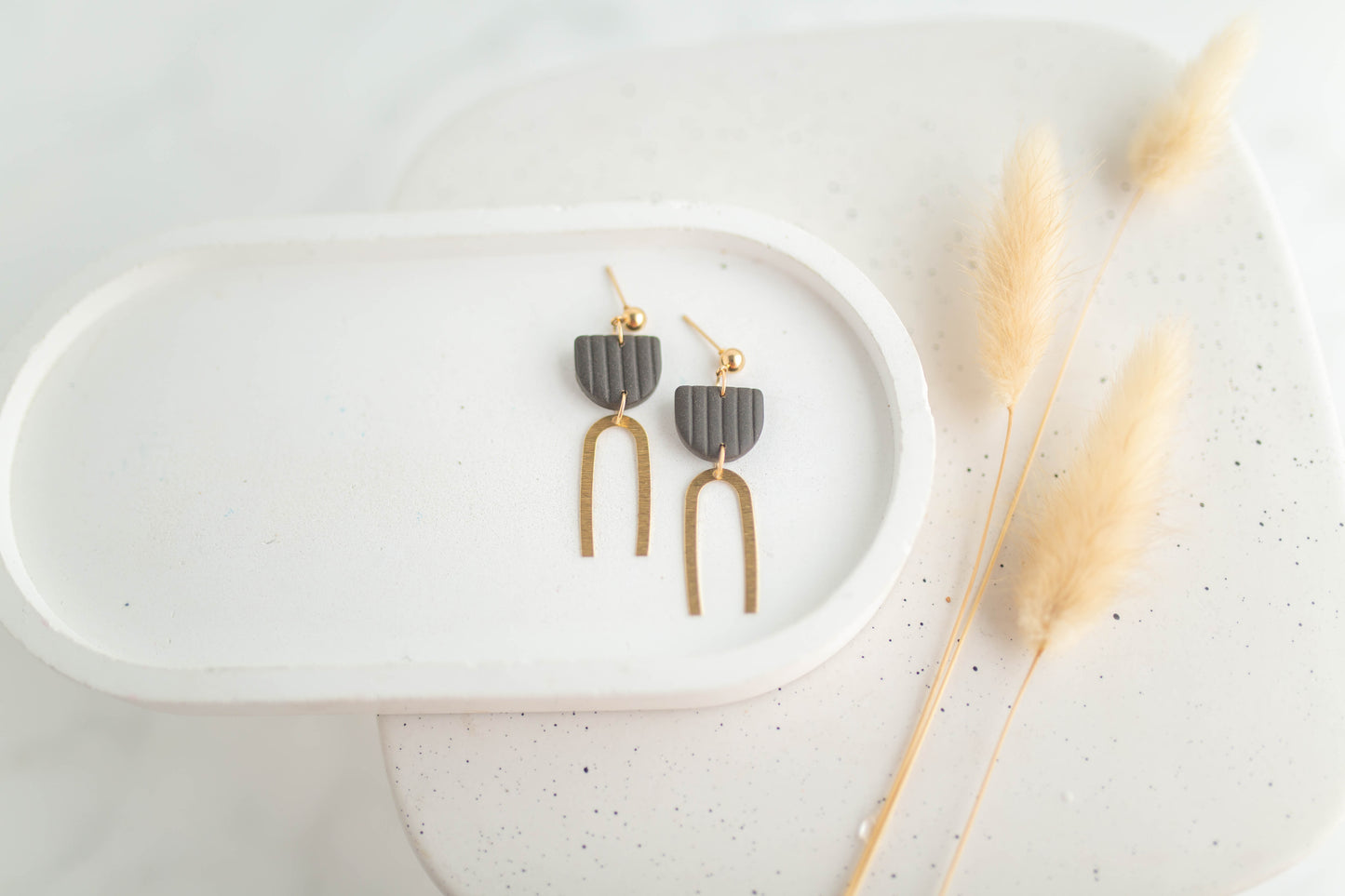 Clay Earrings | Mini Arch Dangles | Autumn Edit
