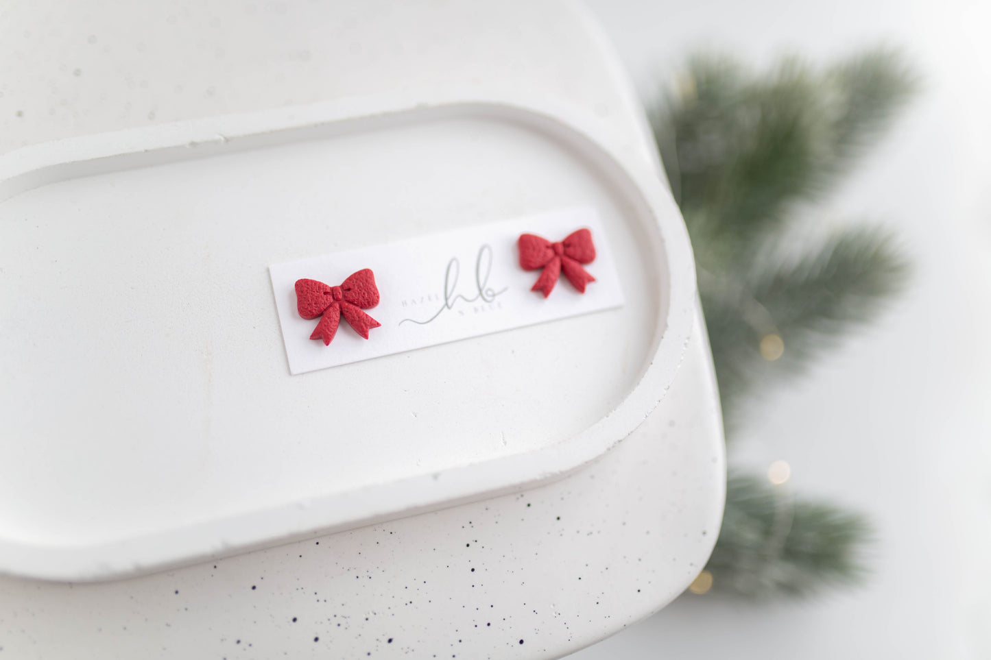 Clay Earrings | Festive Studs | Merry+Bright Collection