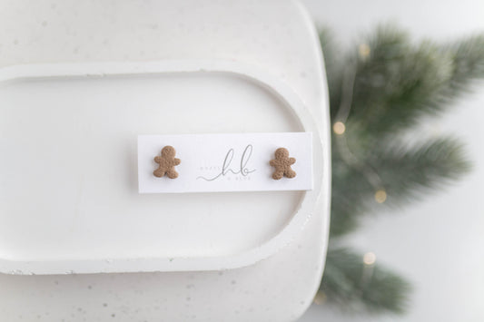 Clay Earrings | Festive Studs | Merry+Bright Collection