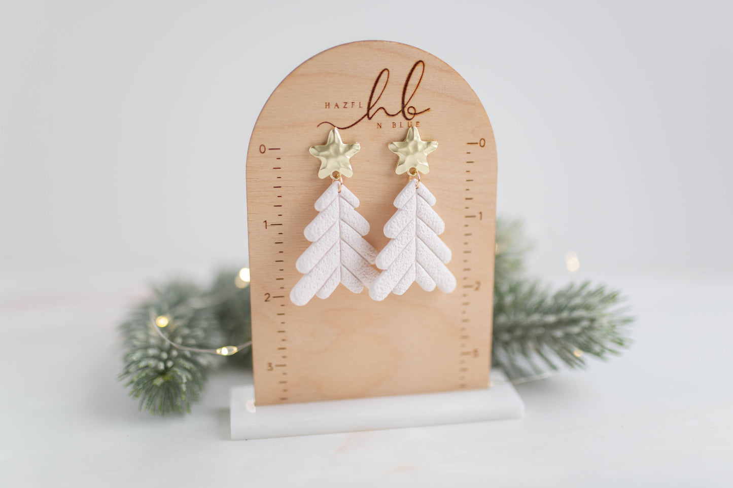 Clay Earrings | Tree Dangles | Merry+Bright Collection