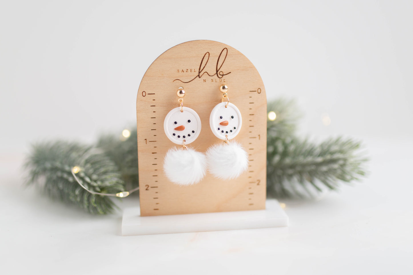 Clay Earrings | Reindeer + Snowman Dangles | Merry+Bright Collection