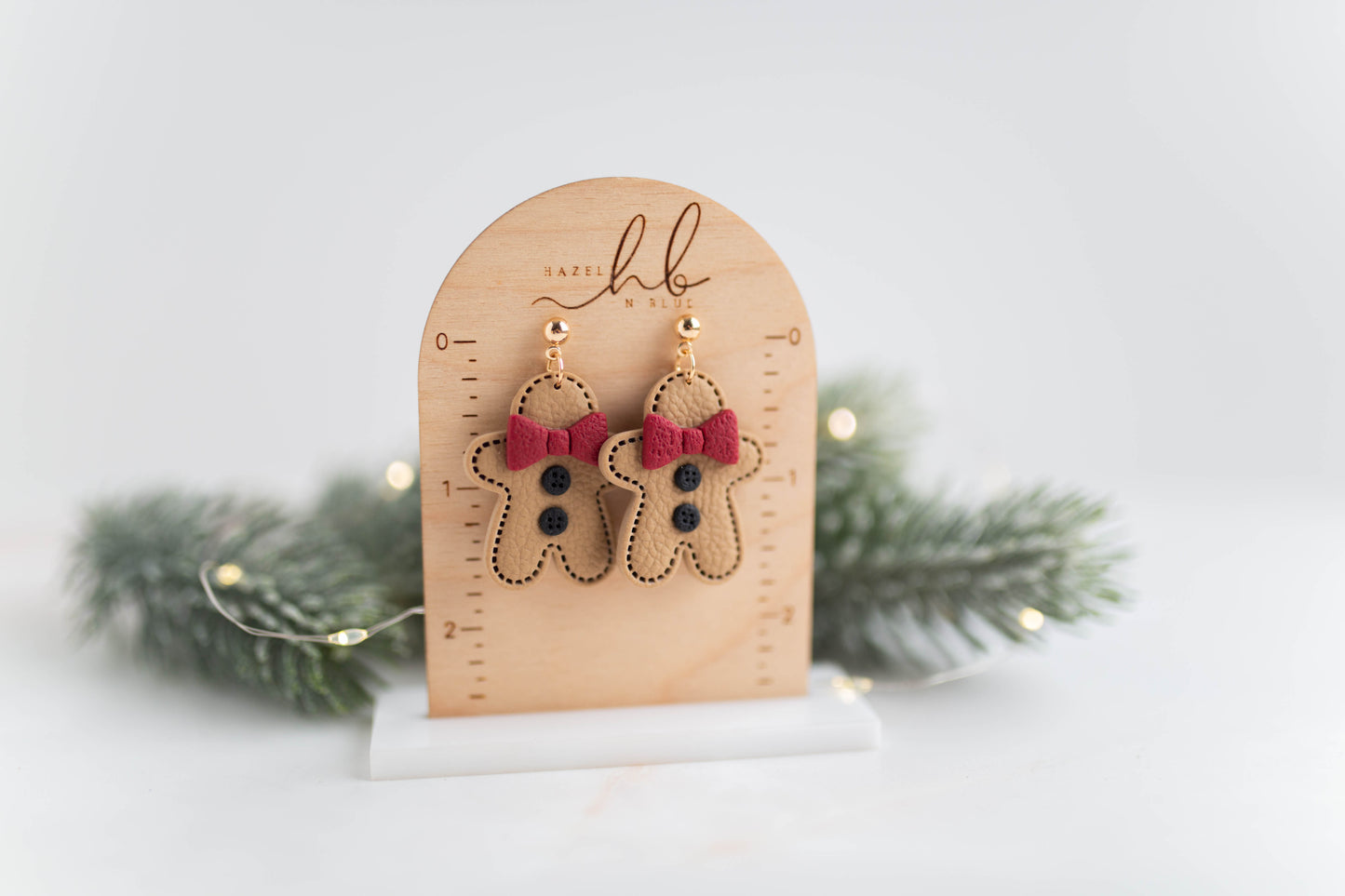 Clay Earrings | Gingerbread Men| Merry+Bright Collection