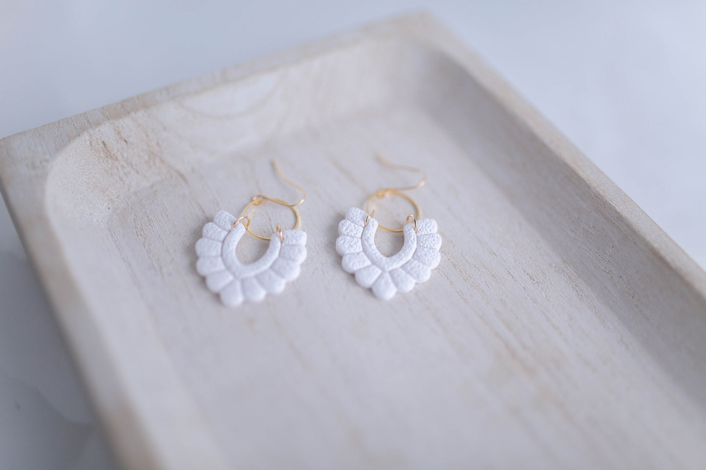 Clay Earrings | Scallop Dangles | Lover Era Collection