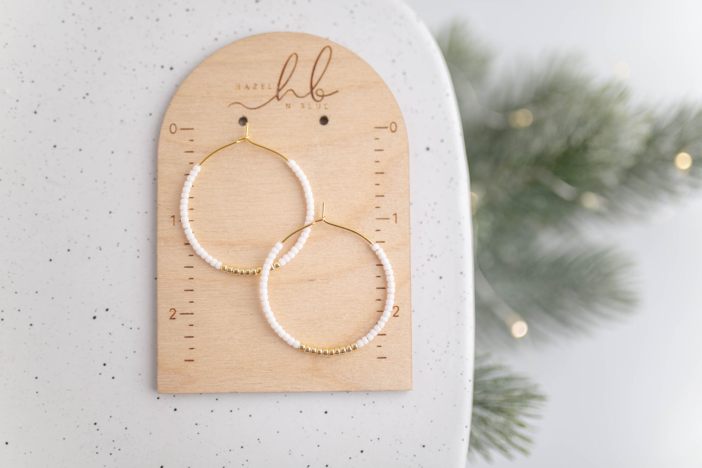 Beaded Earrings | Festive Hoops | Merry+Bright Collection