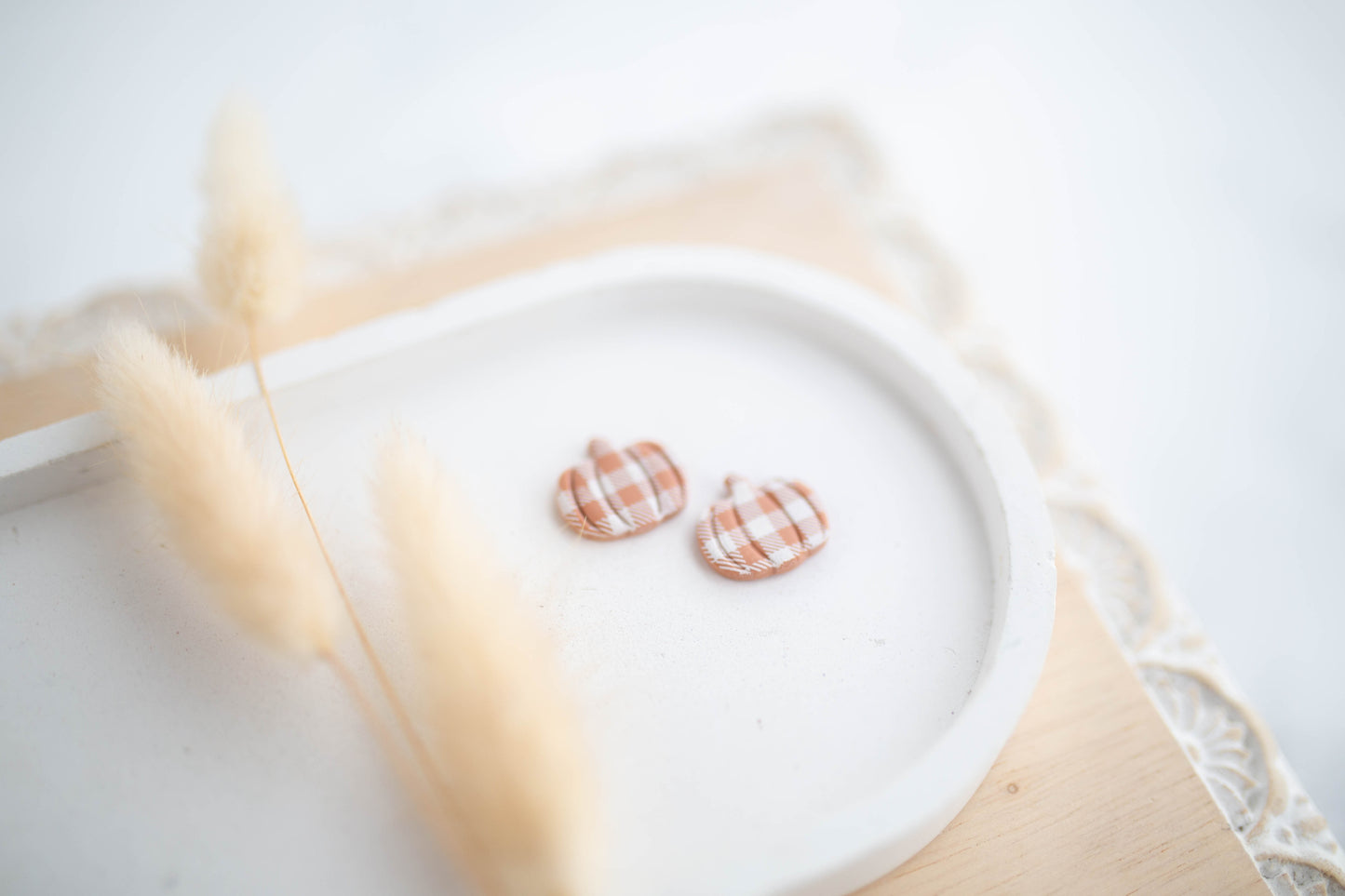 Clay Earrings | Pumpkin Studs | Pumpkin Patch Collection