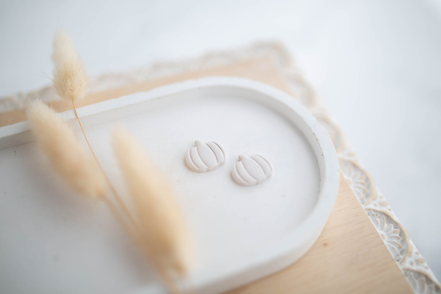 Clay Earrings | Pumpkin Studs | Pumpkin Patch Collection