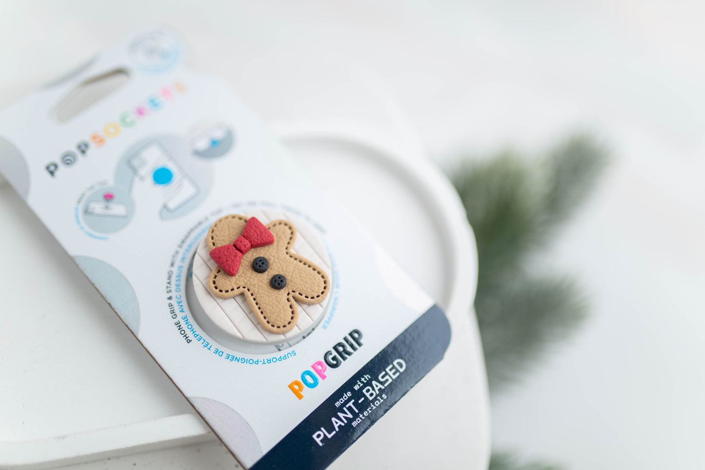 Clay PopSocket | Gingerbread Man | Merry+Bright Collection