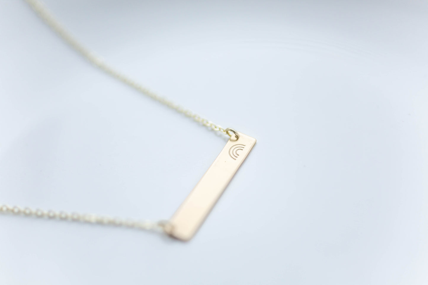 Stamped Jewelry | Rainbow Bar Necklace | Mother's Day Collection