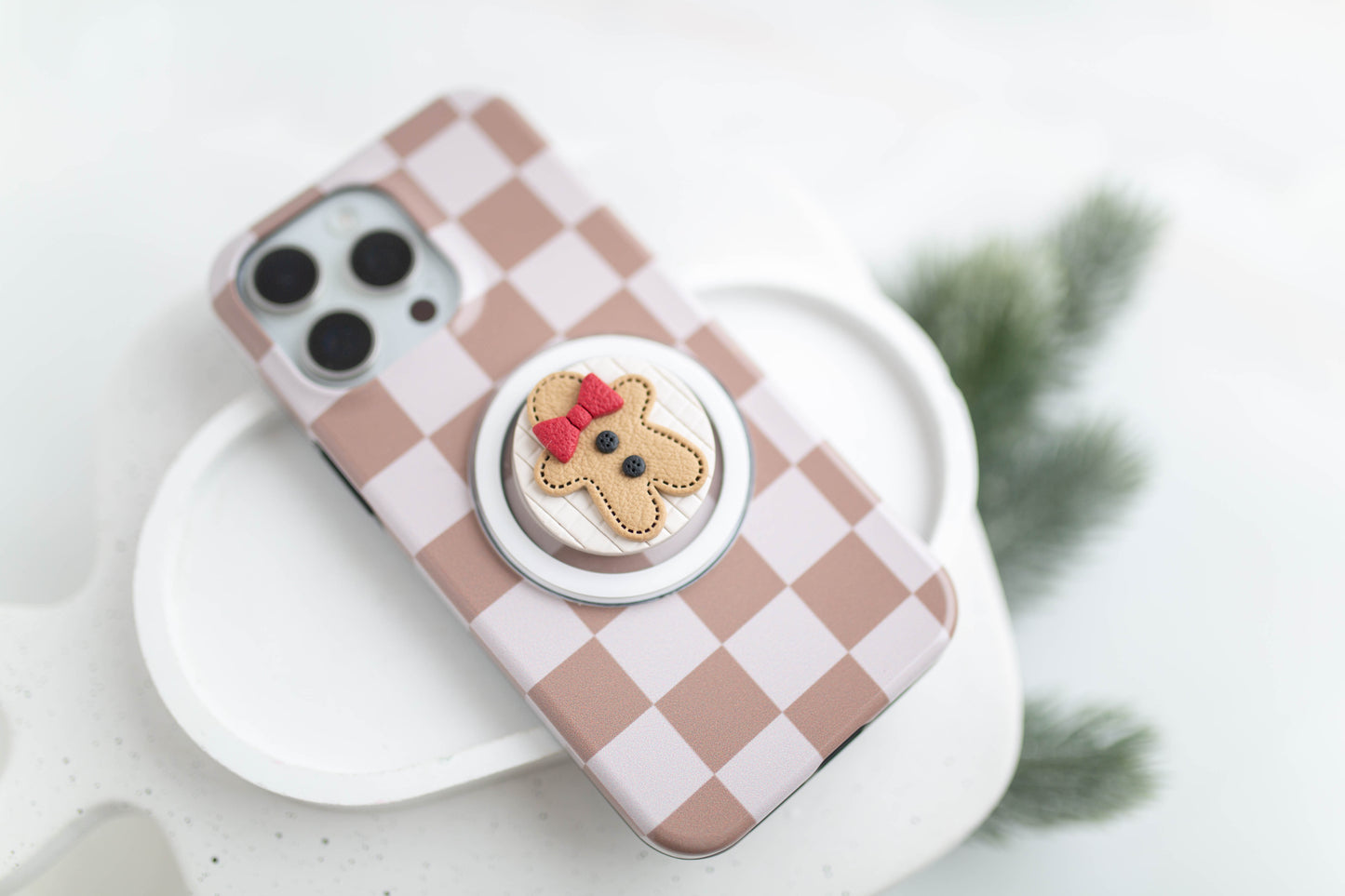 Clay PopSocket | Gingerbread Man | Merry+Bright Collection