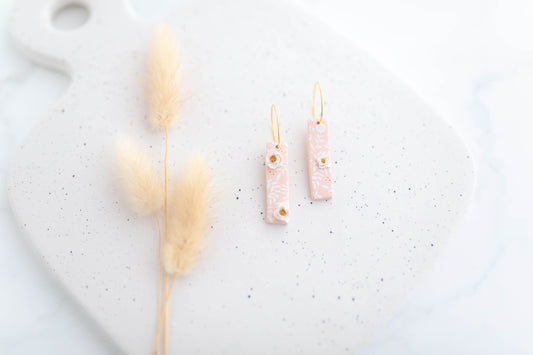 Clay Earring | Floral Simple Hoops | Mother's Day Collection