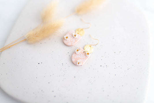 Clay Earring | Floral Dainty Dangles | Mother's Day Collection