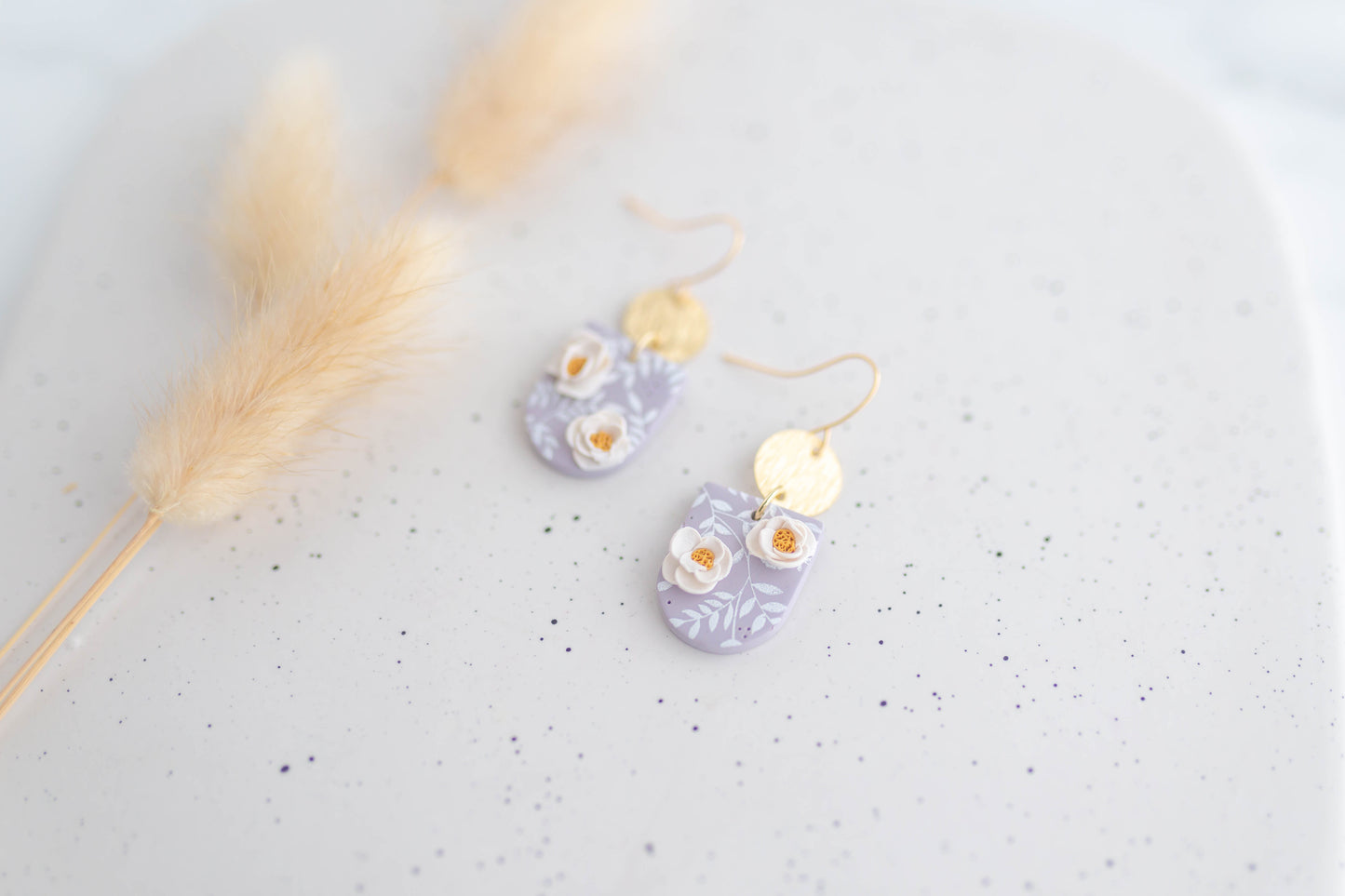 Clay Earring | Floral Dainty Dangles | Mother's Day Collection