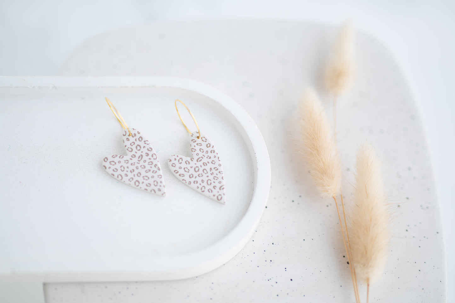 Clay Earrings | Heart Hoops | Wild Love Collection