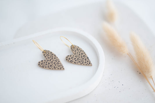Clay Earrings | Heart Hoops | Wild Love Collection