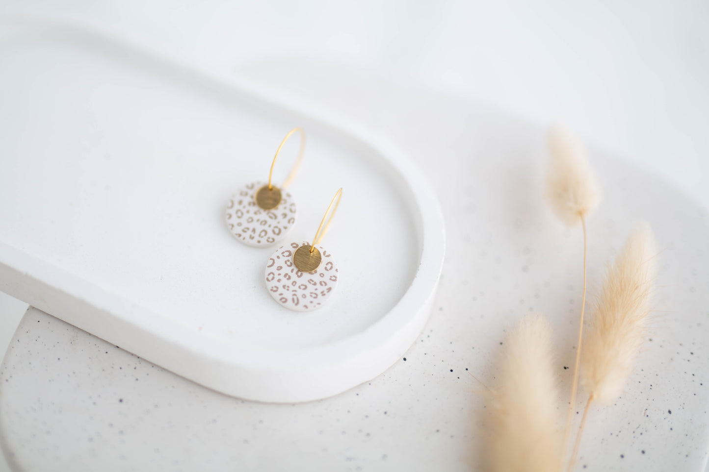 Clay Earrings | Circle Mini Hoops | Wild Love Collection