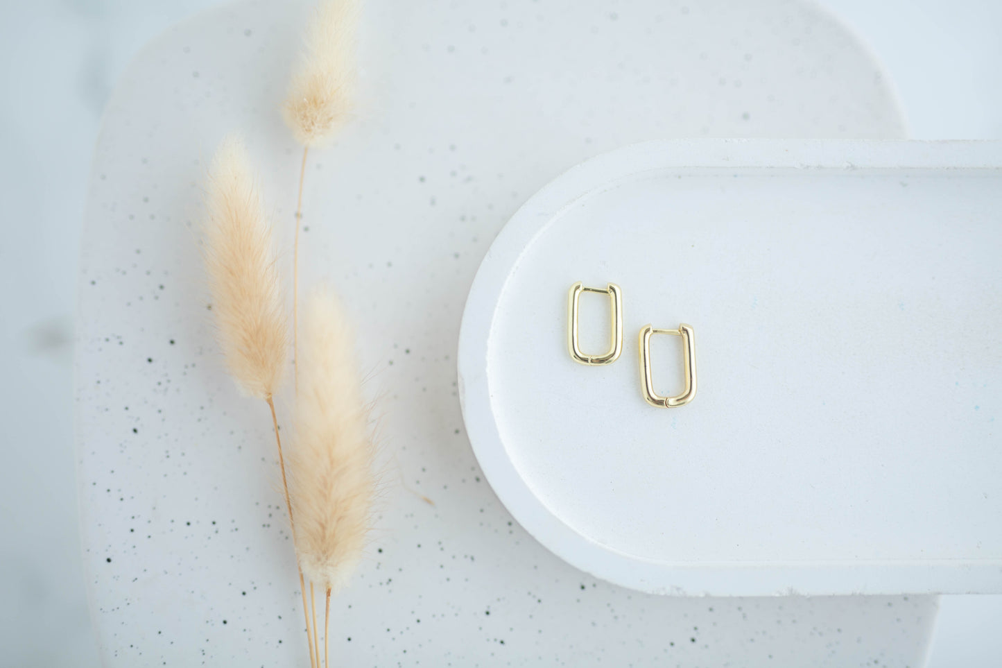 Simple Earrings | Simply Square Huggies | Simply Spring Collection