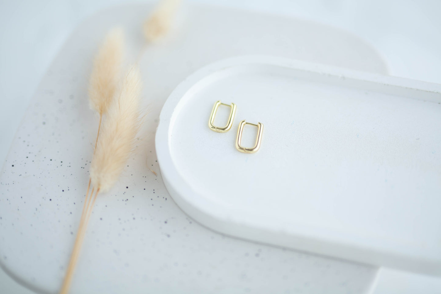 Simple Earrings | Simply Square Huggies | Simply Spring Collection