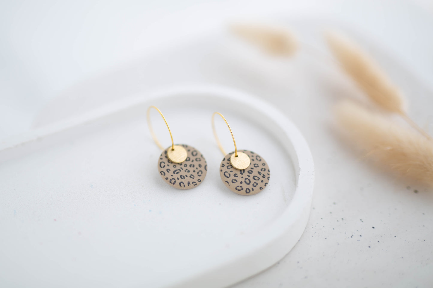 Clay Earrings | Circle Mini Hoops | Wild Love Collection