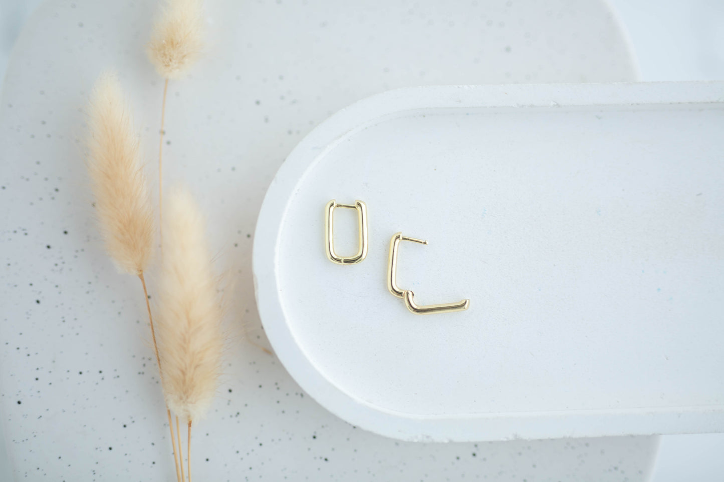 Simple Earrings | Simply Square Huggies | Simply Spring Collection