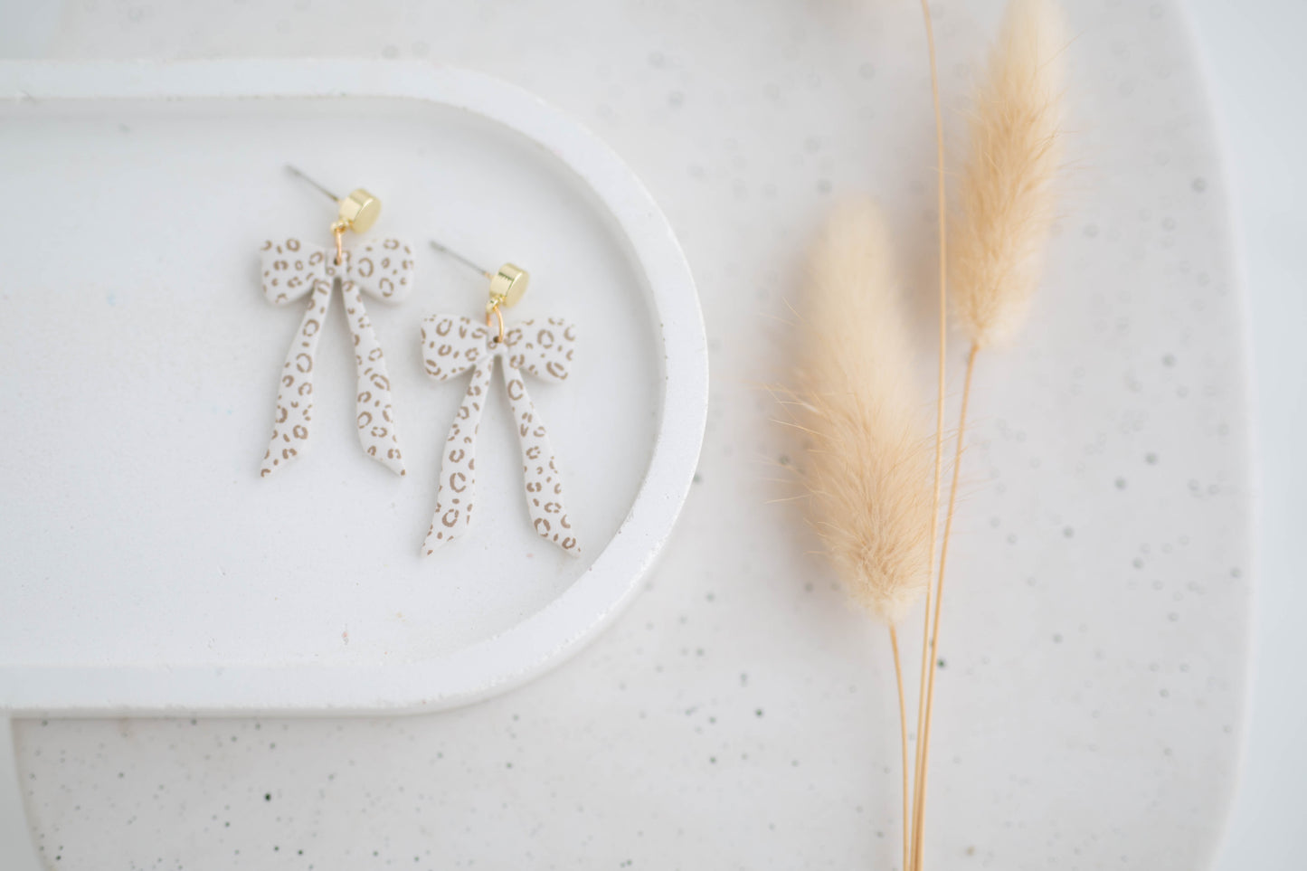Clay Earrings | Bow Dangles| Wild Love Collection