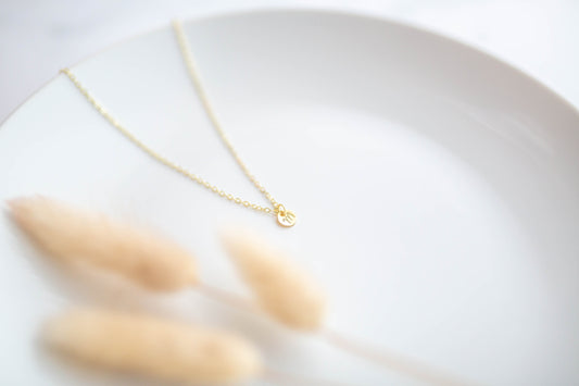 Stamped Jewelry | Dainty Initial Necklace | Mother's Day Collection