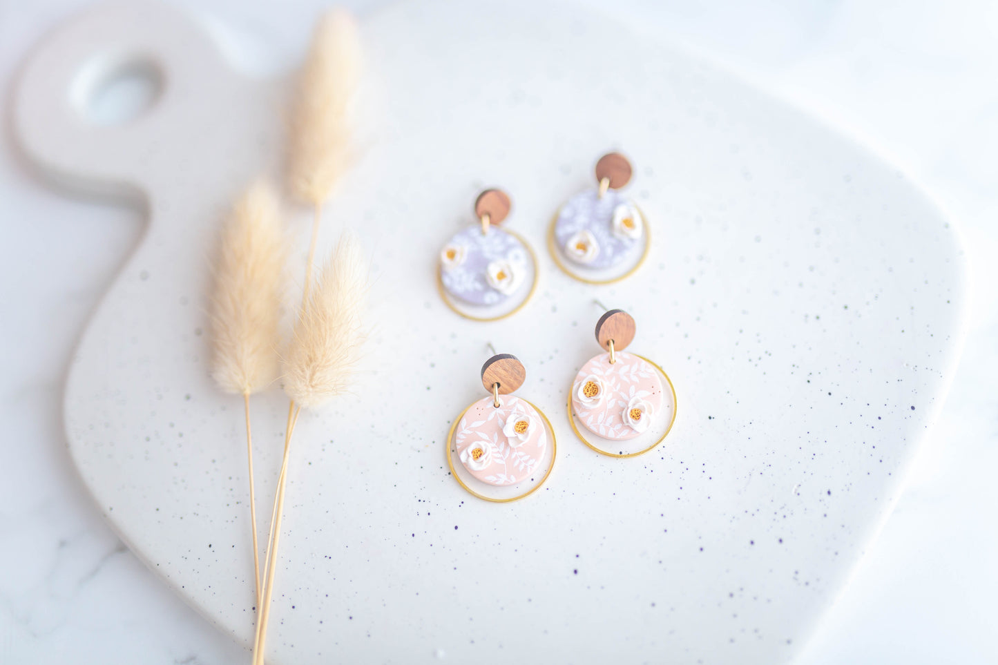 Clay Earring | Floral Dainty Drops| Mother's Day Collection