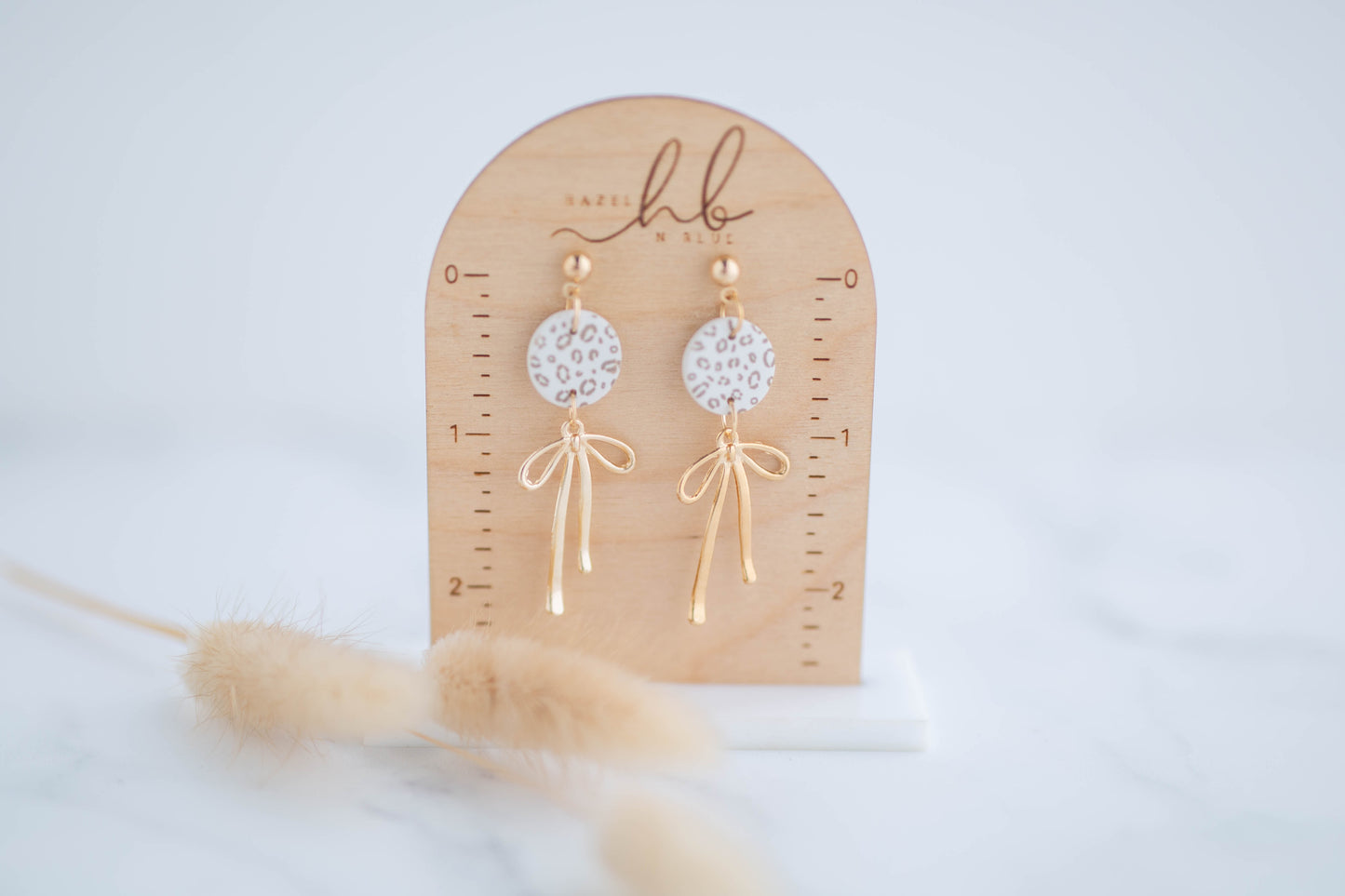 Clay Earrings | Dainty Bow Dangles | Wild Love Collection