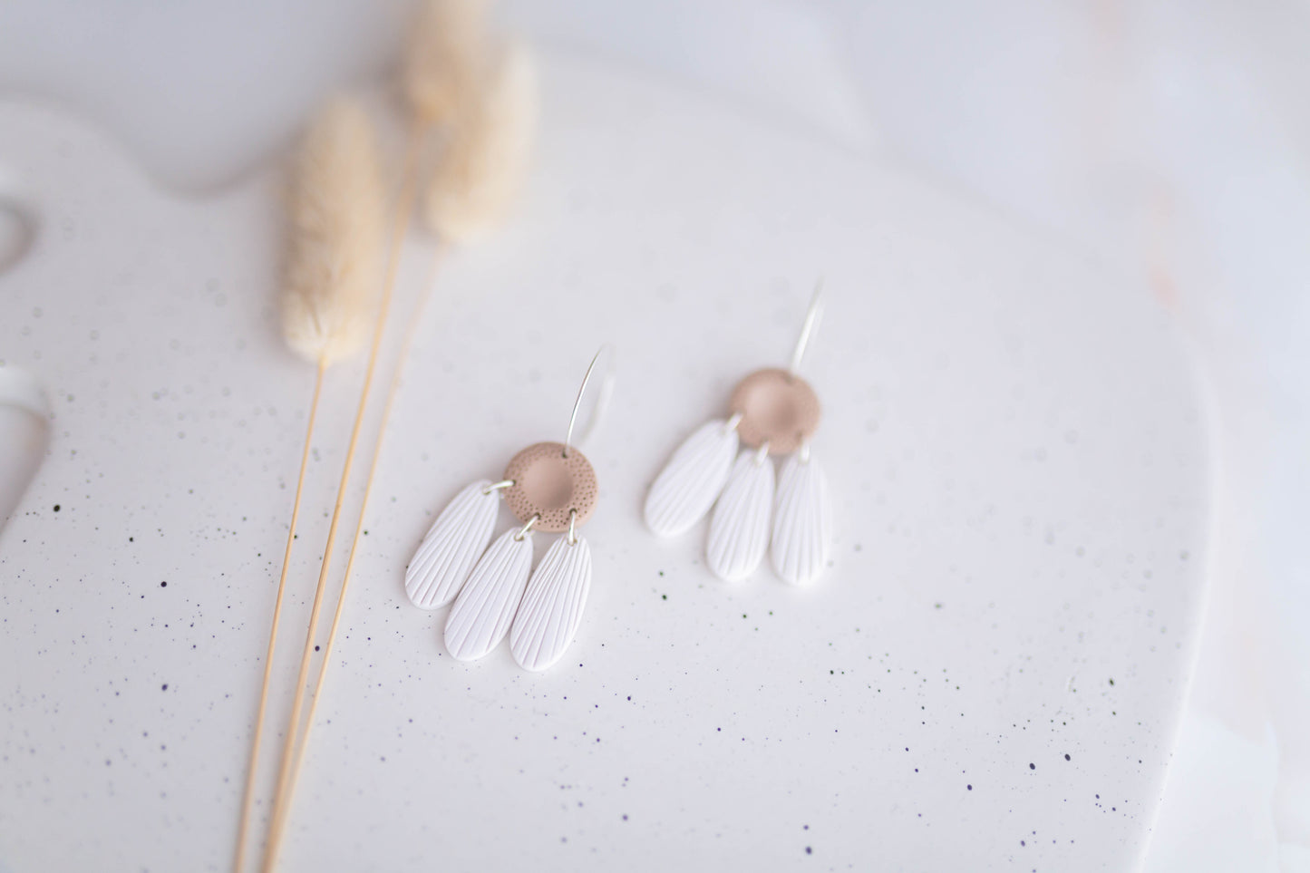 Clay earring | Daisy Hoops | Garden Collection