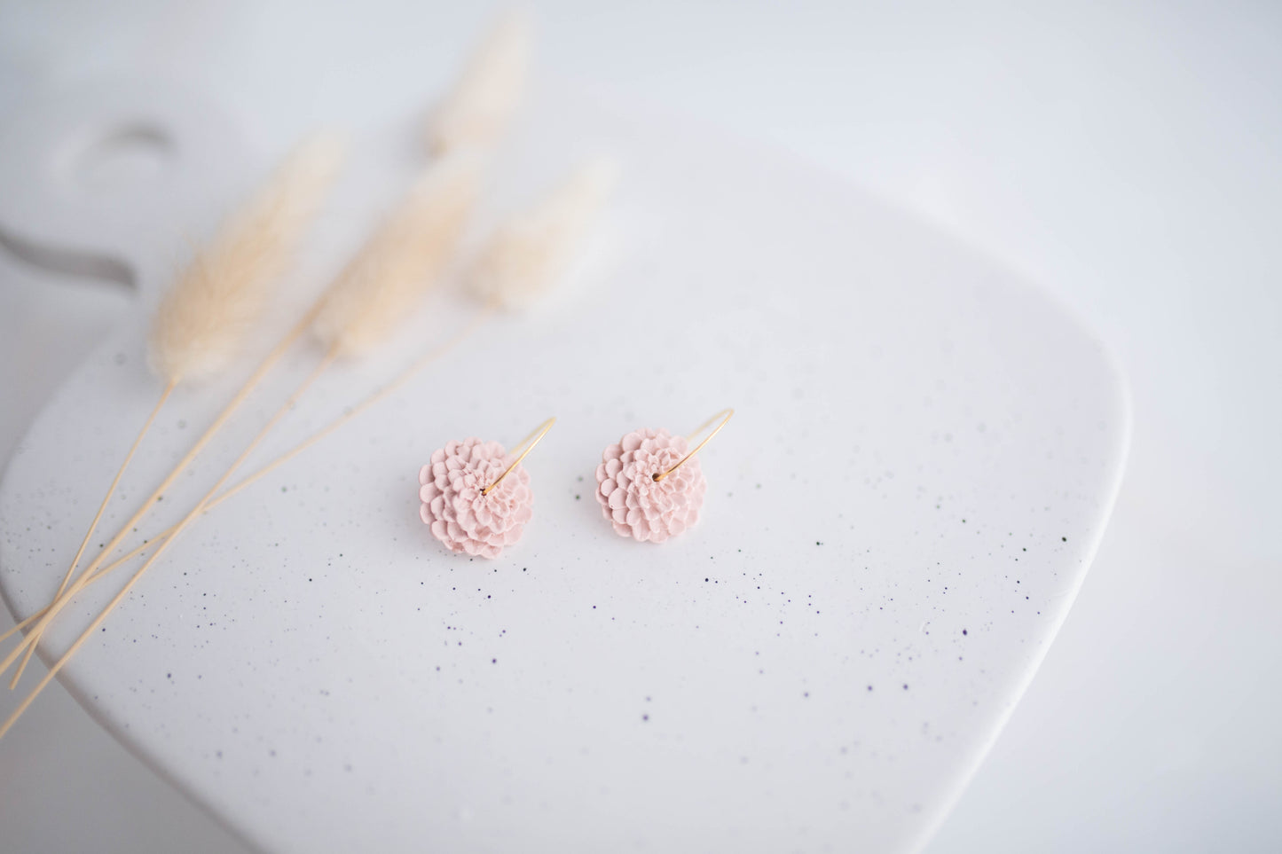 Clay Earrings | Dahlia Mini Hoops