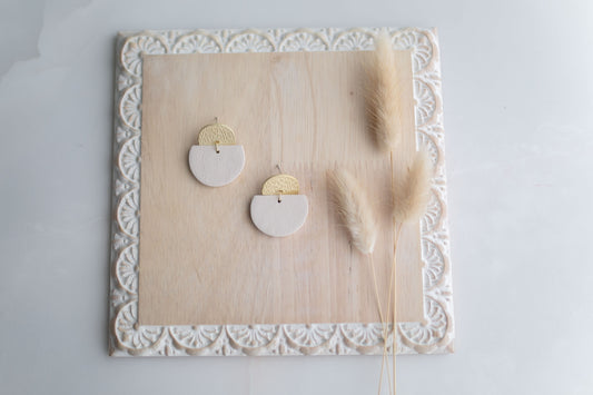 Clay earring | ivory + simple | Southwest Collection