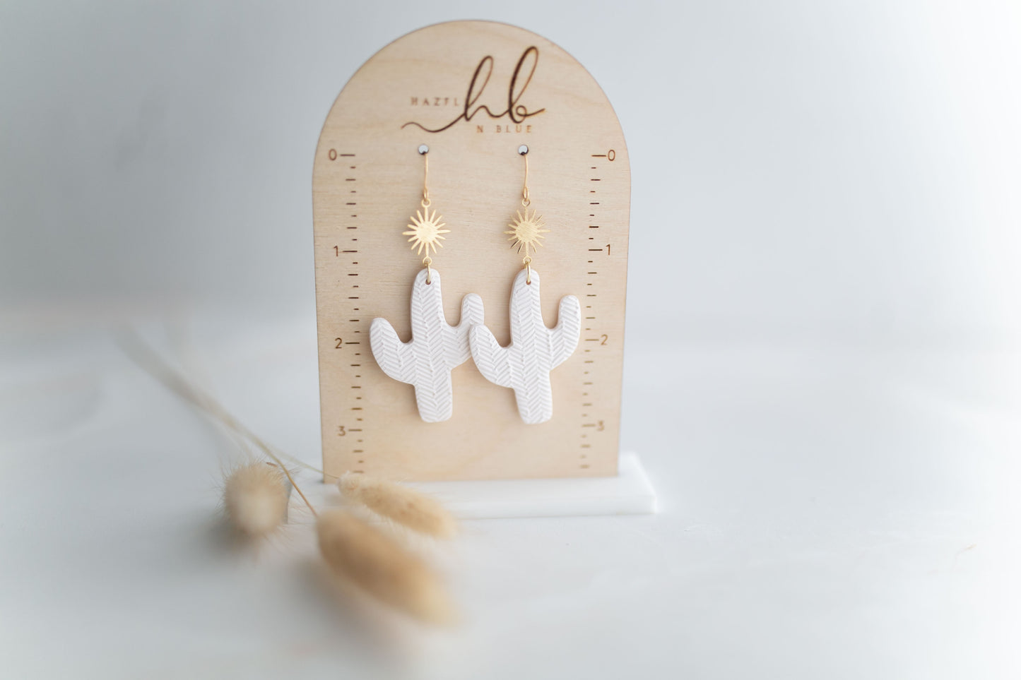 Clay earring | white cactus | Southwest Collection