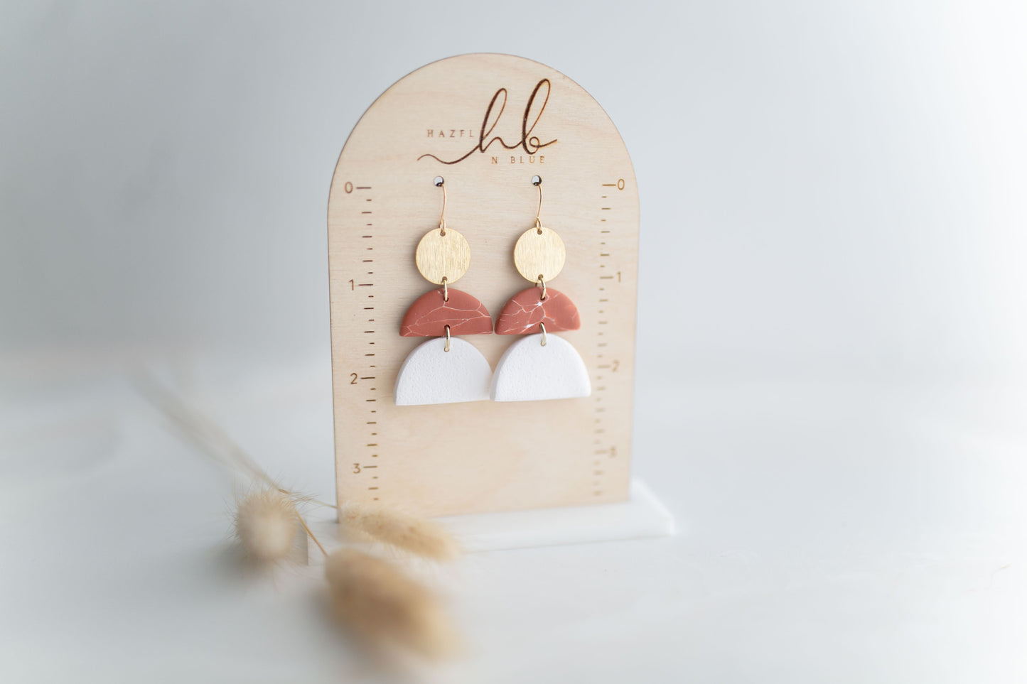 Clay earring | tera-cotta marble dangle | Southwest Collection