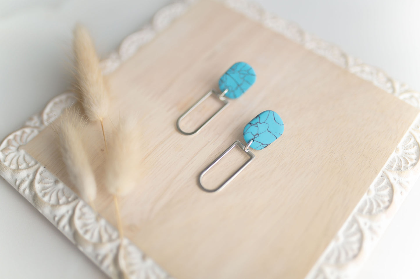 Clay earring | turquoise  | Southwest Collection