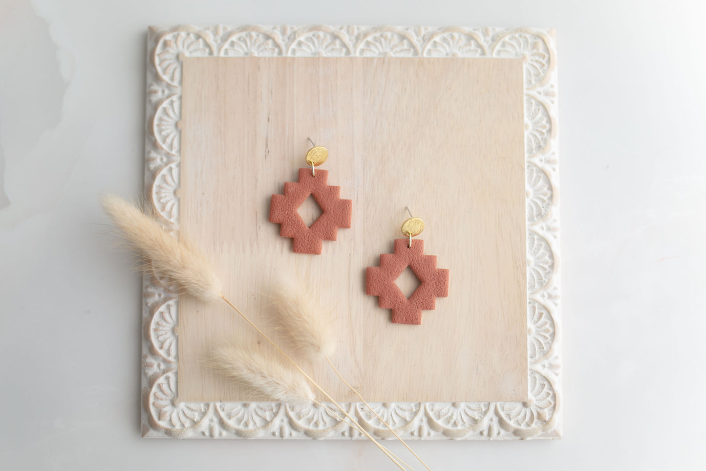 Clay earring | tera-cotta SW | Southwest Collection