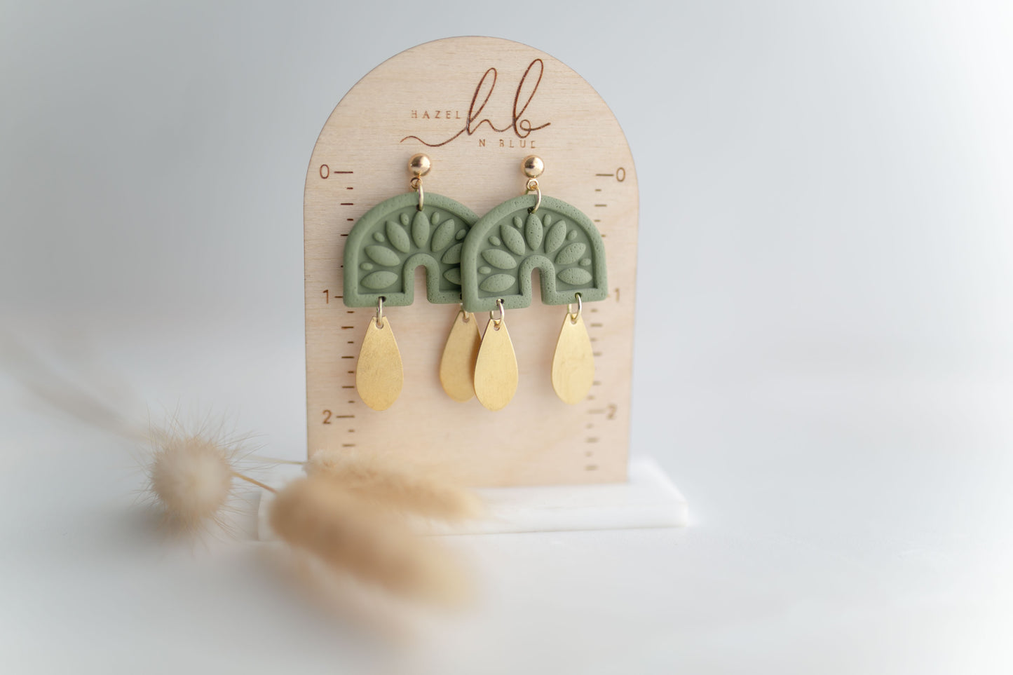 Clay earring | sage cowgirl dangles | Southwest Collection