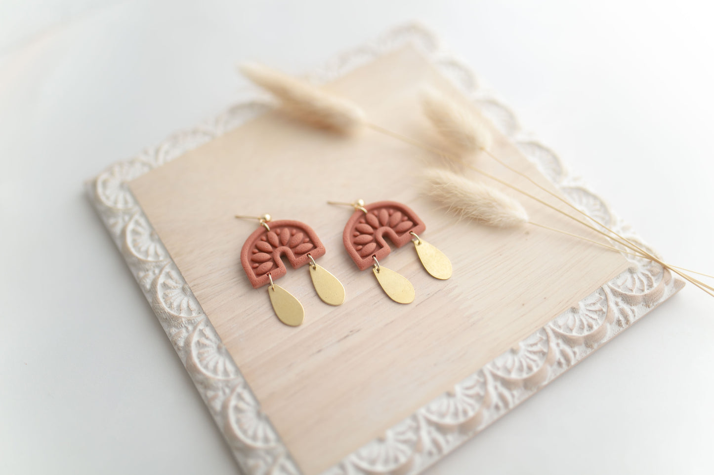 Clay earring | tera-cotta cowgirl dangles | Southwest Collection