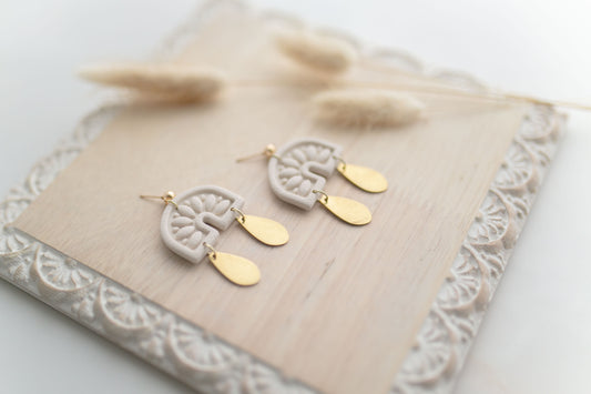 Clay earring | ivory cowgirl dangles | Southwest Collection