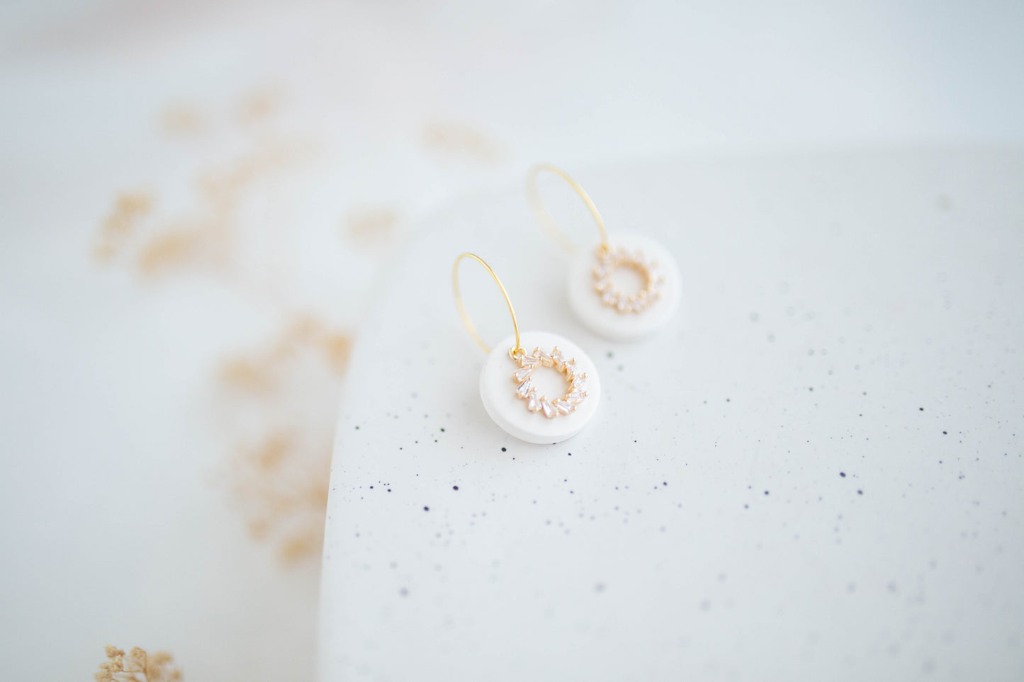 Clay earring | Monochrome Mini Hoops | Valentines Collection