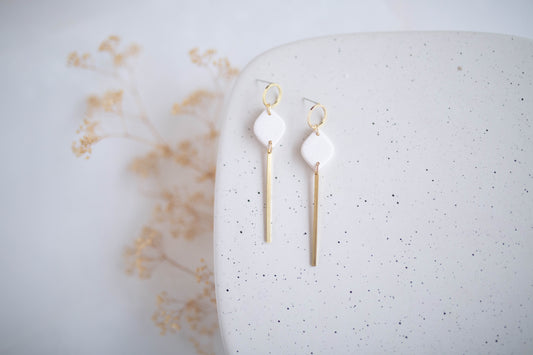 Clay earring | Simple Dangles | Valentines Collection