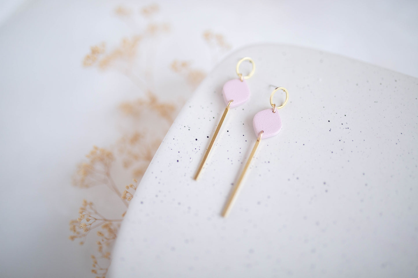 Clay earring | Simple Dangles | Valentines Collection