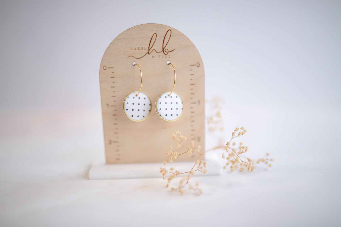 Clay earring | Polk-a-Dot Mini Hoops | Valentines Collection
