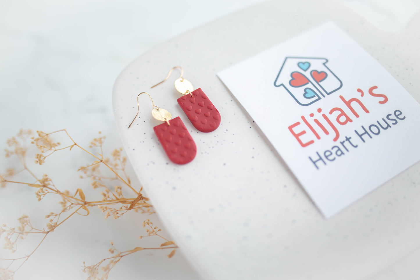 Clay earring | Earrings for a Cause | Elijah's Heart House Fundraiser