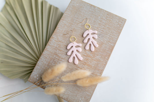 Clay earring | Blush Coral | Beach Collection