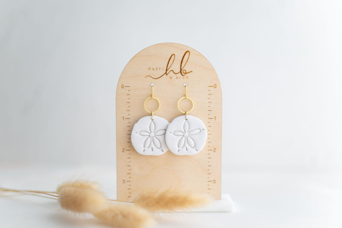 Clay earring | Blush Sand Dollars | Beach Collection