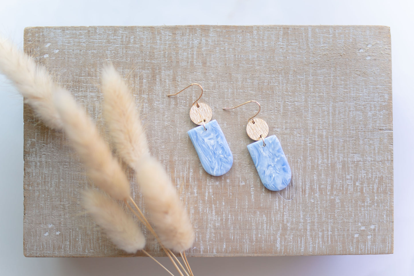 Clay earring | Blue Wave dangles | Beach Collection
