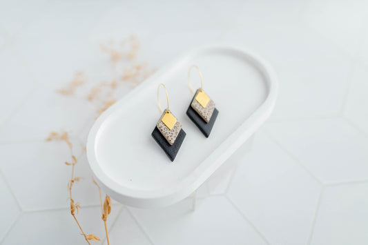 Clay earring | Wild Diamond Stacked Hoops | Wild Collection