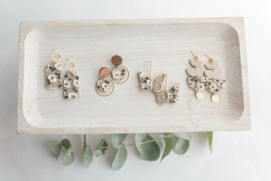 Clay earring | Magnolia - Limited Run | Garden Collection